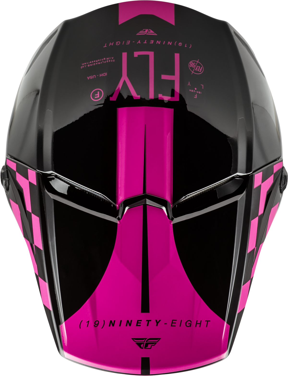 Yth Kinetic Lite Rival Helmet Gloss Black/Pink Ym