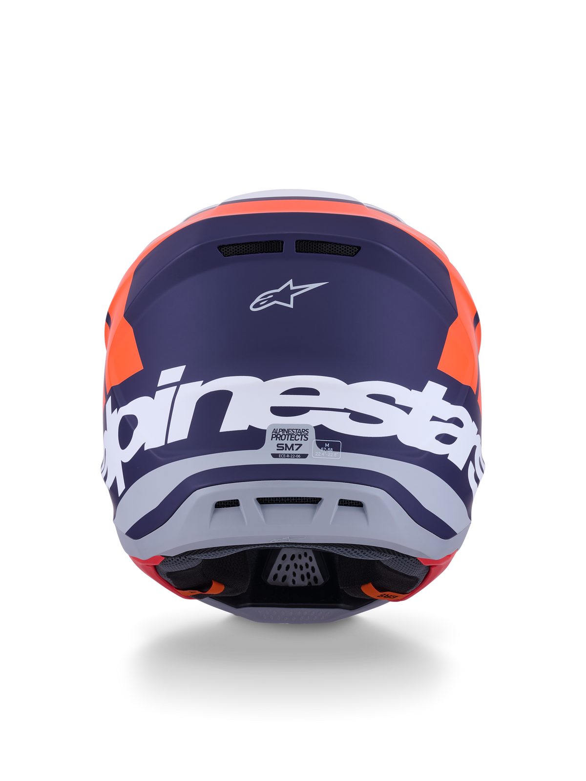 Sm7 Core Helmet Orng/Blue Matt Md