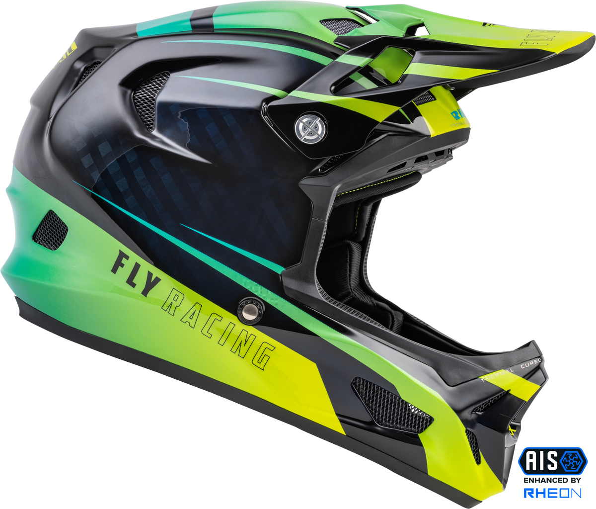 Werx R Helmet Hi Vis/Teal Carbon Xs