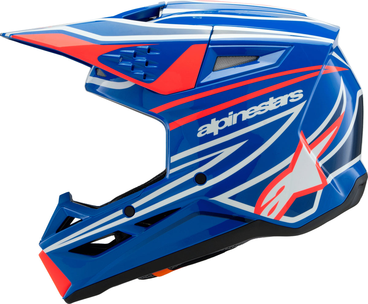 Sm3 Youth Wurx Helmet Blue/Red/Wht/Blk Ym