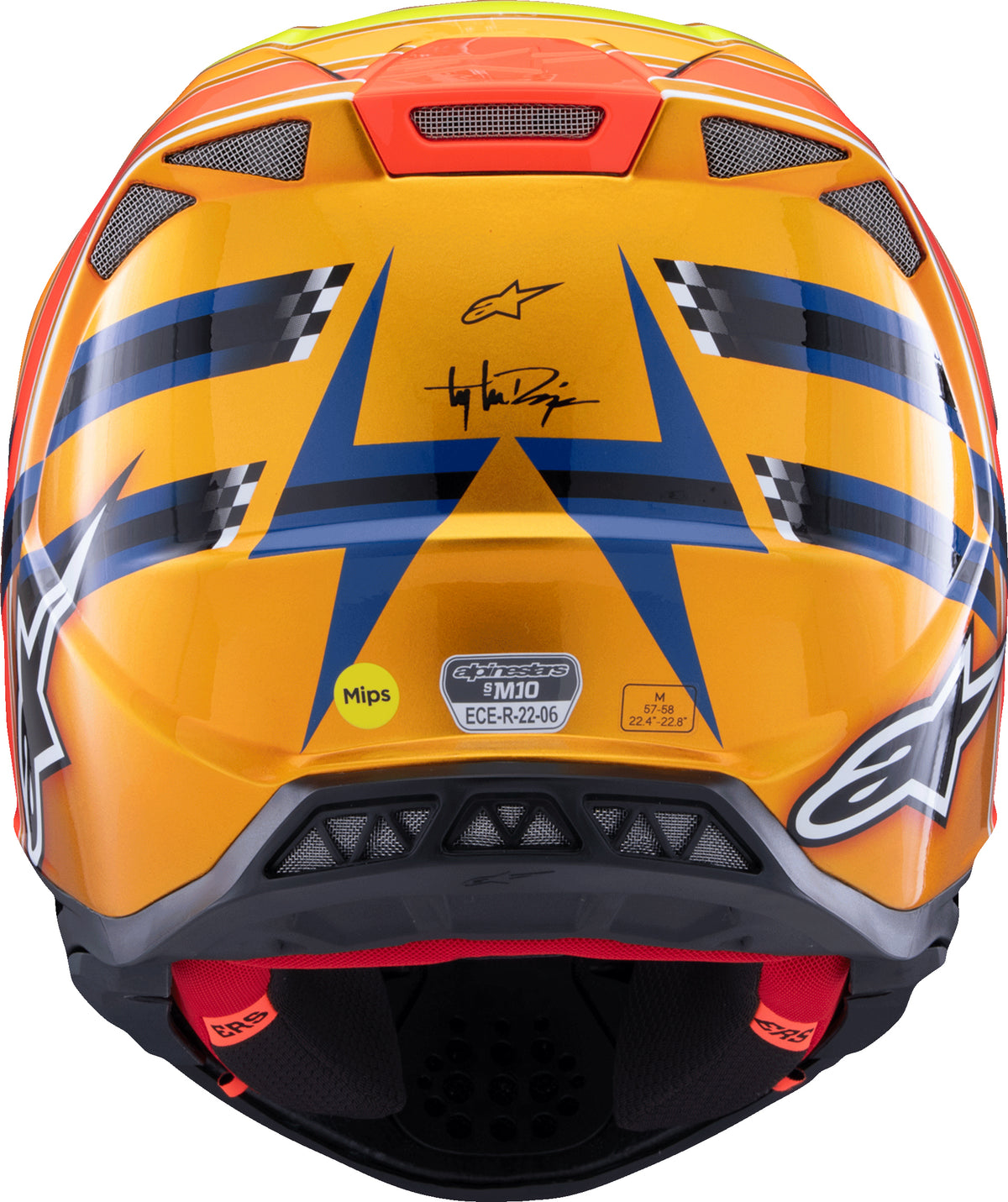 S M10 Tld Edition 25 Helmet Drk Blu/Org/Ylw Fluo/Red Xs