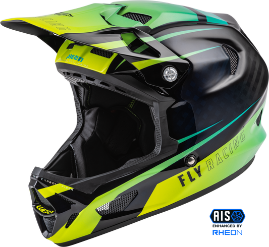 Werx R Helmet Hi Vis/Teal Carbon Sm
