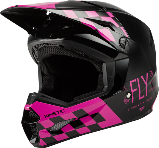 Kinetic Lite Rival Helmet Gloss Black/Pink Lg