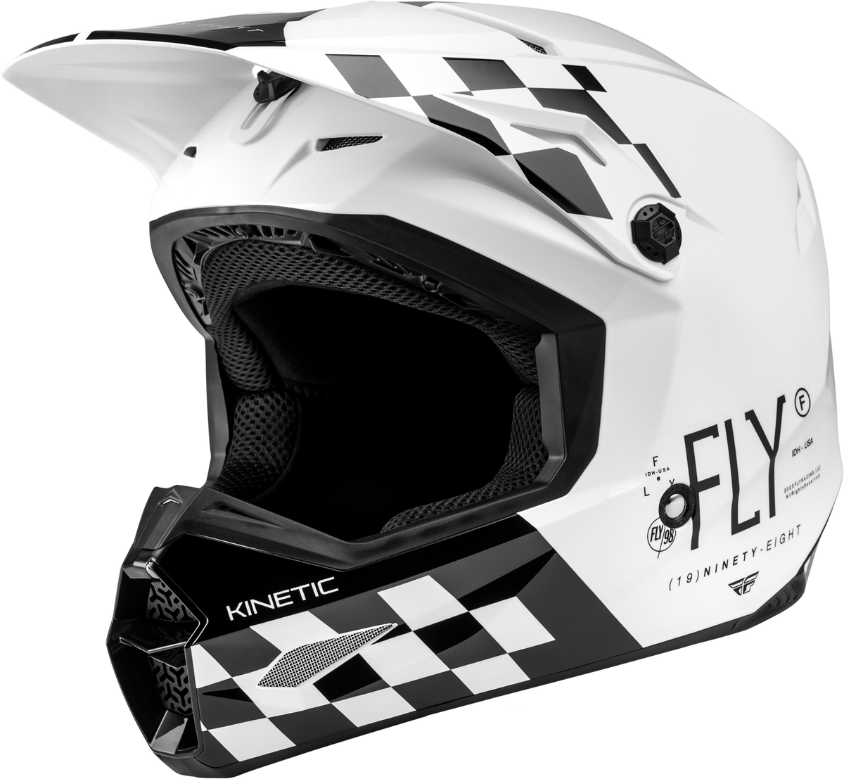 Yth Kinetic Lite Rival Helmet Gloss White/Black Ys