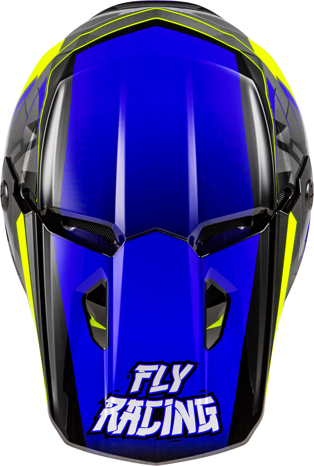 Youth Kinetic Scorched Helmet Blue/Grey/Hi Vis Ys