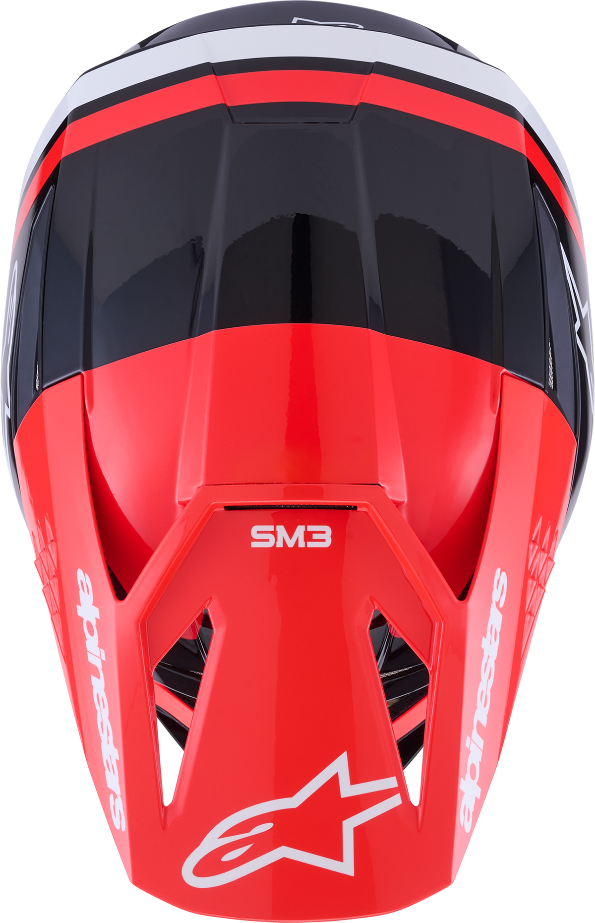 Sm3 Radium Helmet Blk/Red Fluo/White Glossy Xl