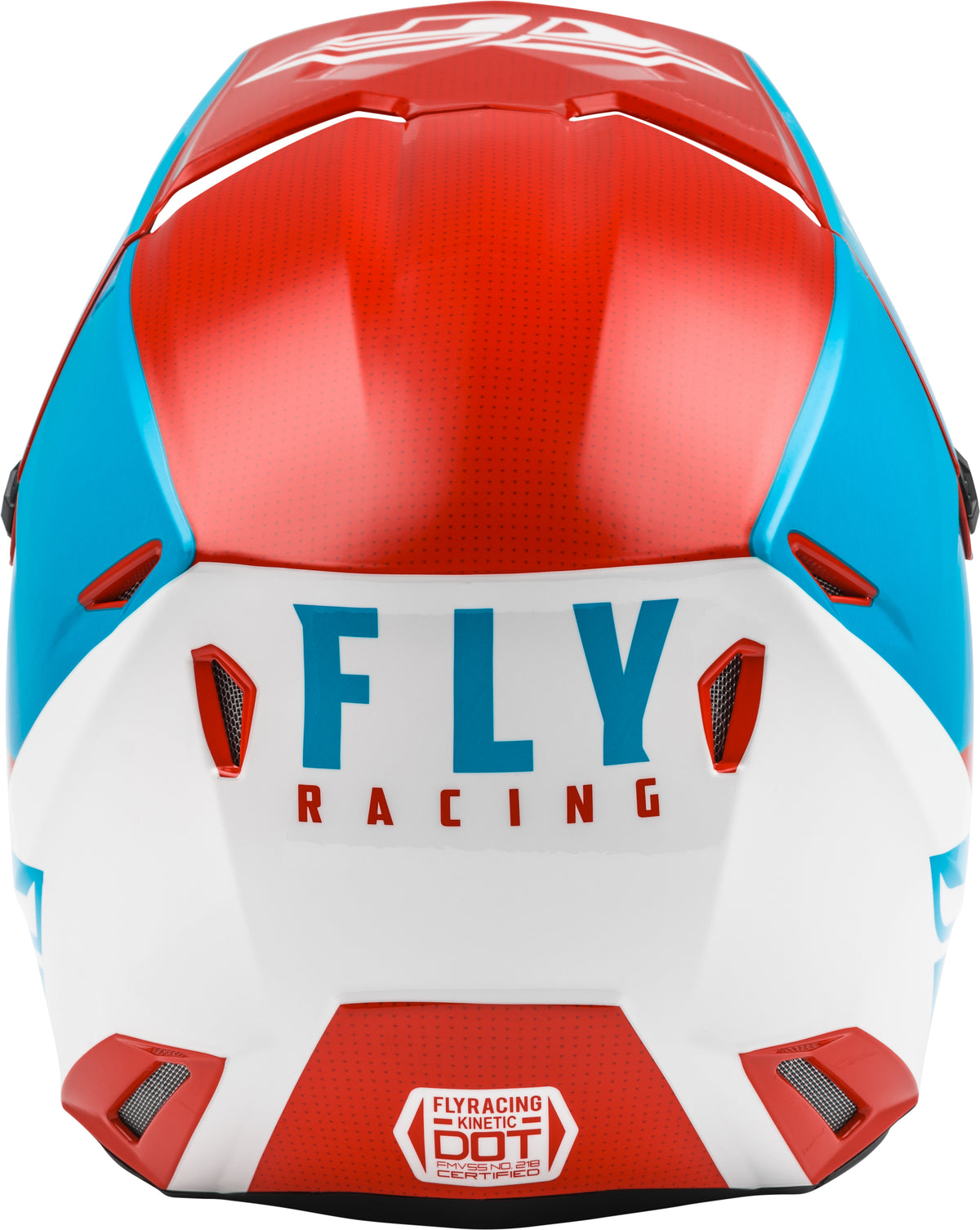 Kinetic Straight Edge Helmet Red/White/Blue Lg