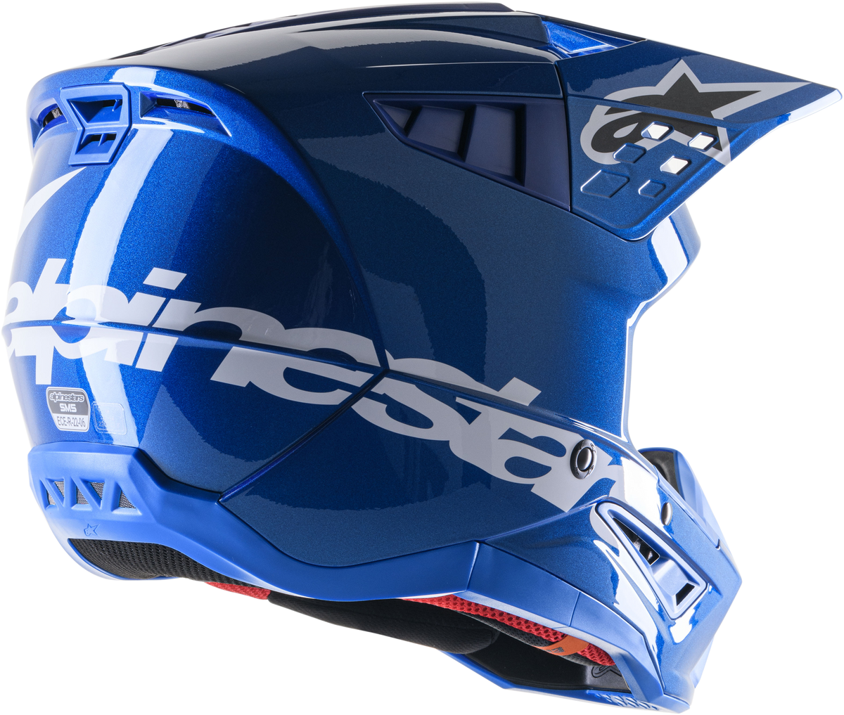 S M5 Corp Helmet Blue Glossy 2x