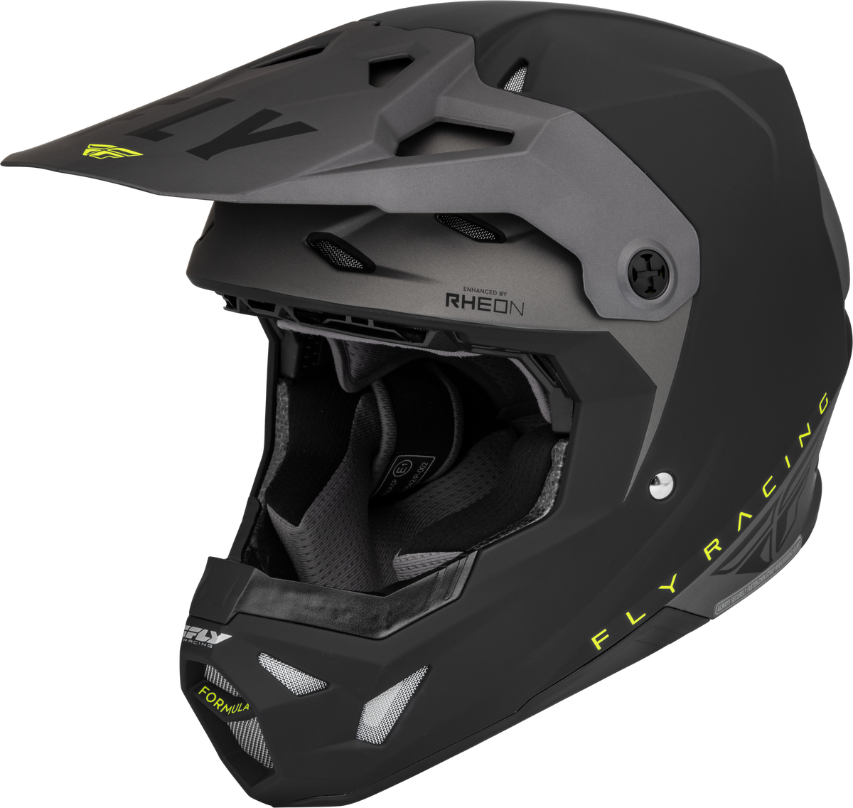 Formula Cp Slant Helmet Matte Black/Grey/Hi Vis Xs