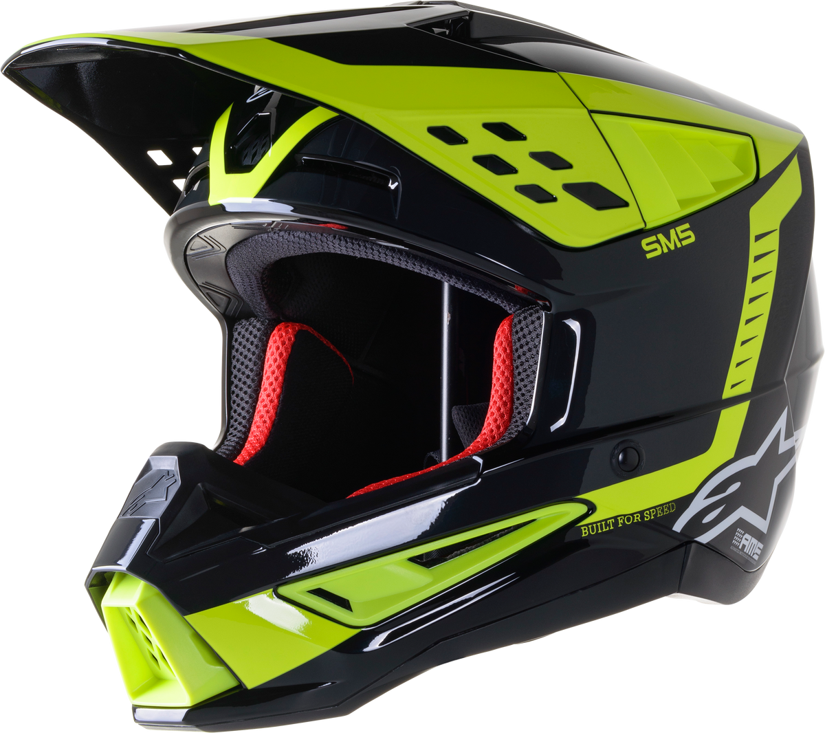 S M5 Beam Helmet Blk/Anthra/Ylw Fluo Glossy Lg