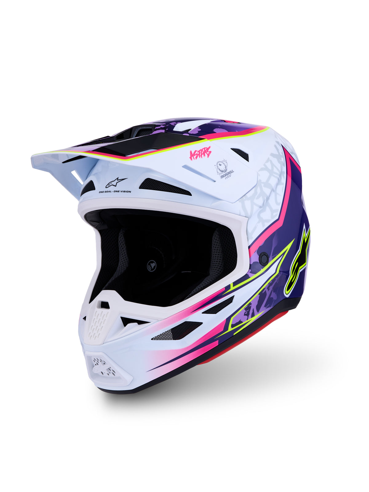 S M7 Blaster Helmet Ece06/Dot Prpl/Pink/Wht Glossy Xl