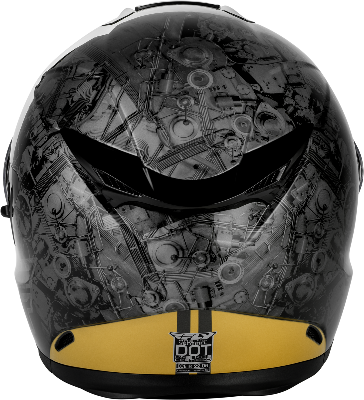 Sentinel Mech Helmet Black/Grey/Gold Xs