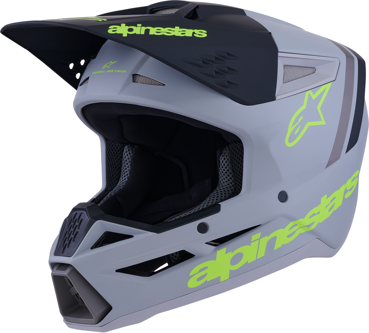 Sm3 Radium Helmet Gry/Blk/Ylw Fluo Matt Xl