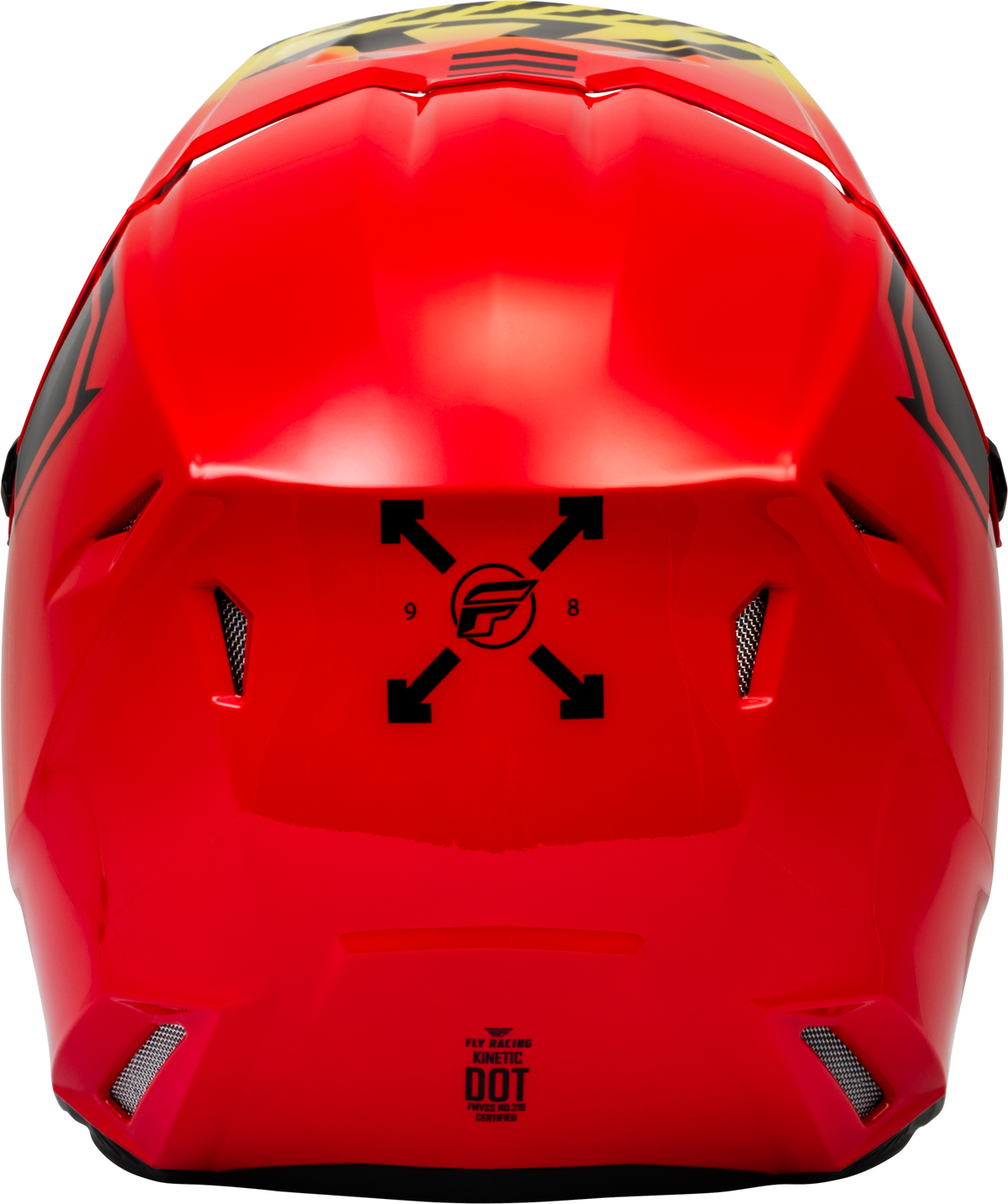Kinetic Menace Helmet Red/Black/Yellow Xl