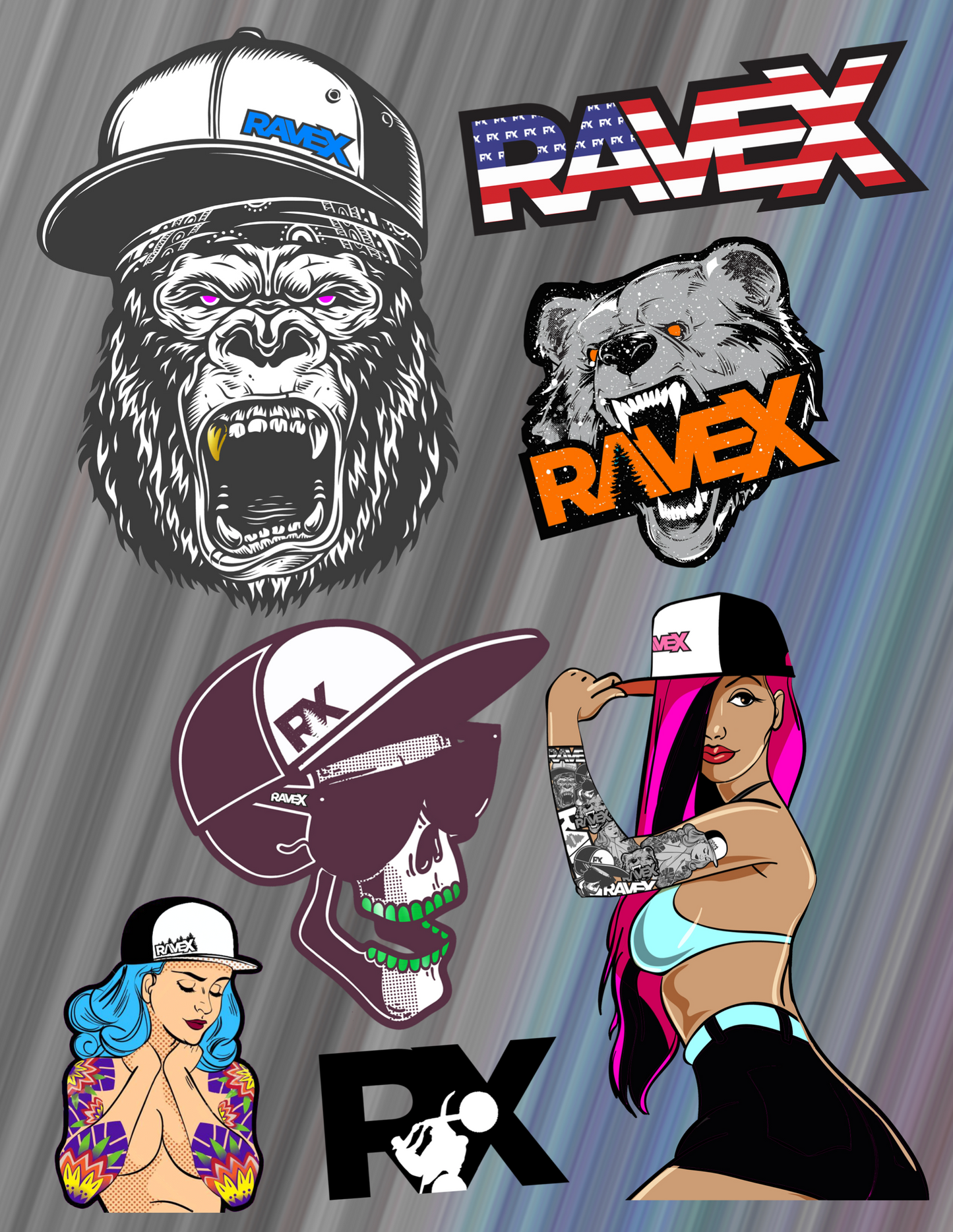 Rave X Sticker Sheet 2